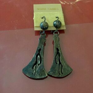 Vintage Signed sterling Silver Earring